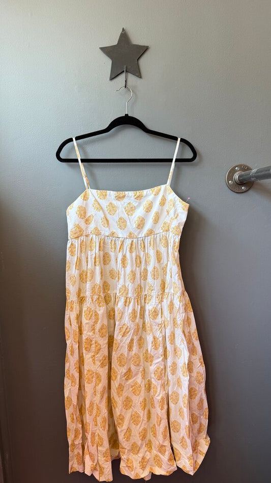 Block Print Style Midi Dress