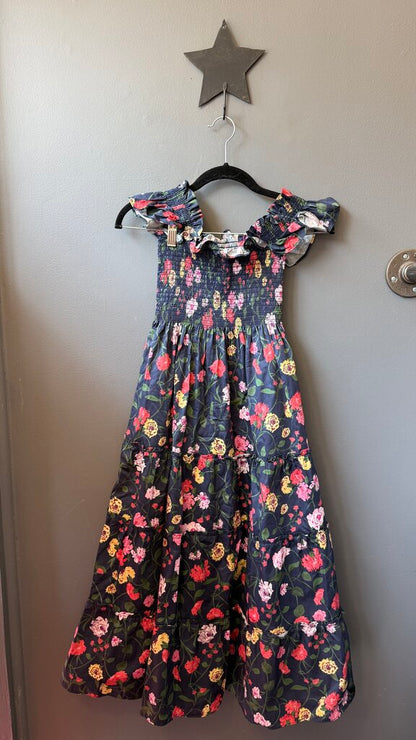 Floral Smocked Midi Nap Dress