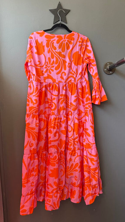 Floral Tiered Midi Dress
