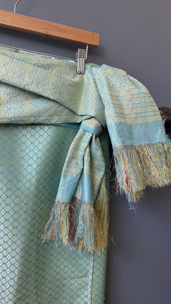 Thai Silk Blend Maxi Skirt