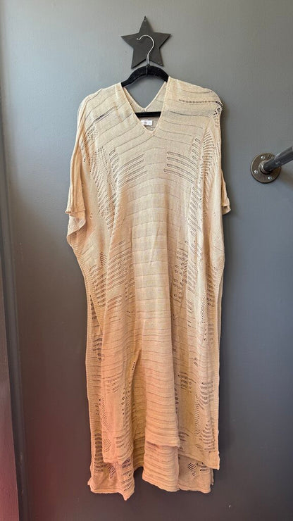 Loose Knit Midi Tunic Dress