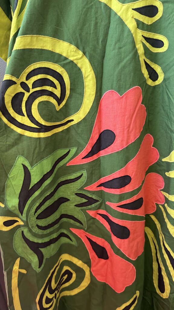 Applique Midi Caftan Dress
