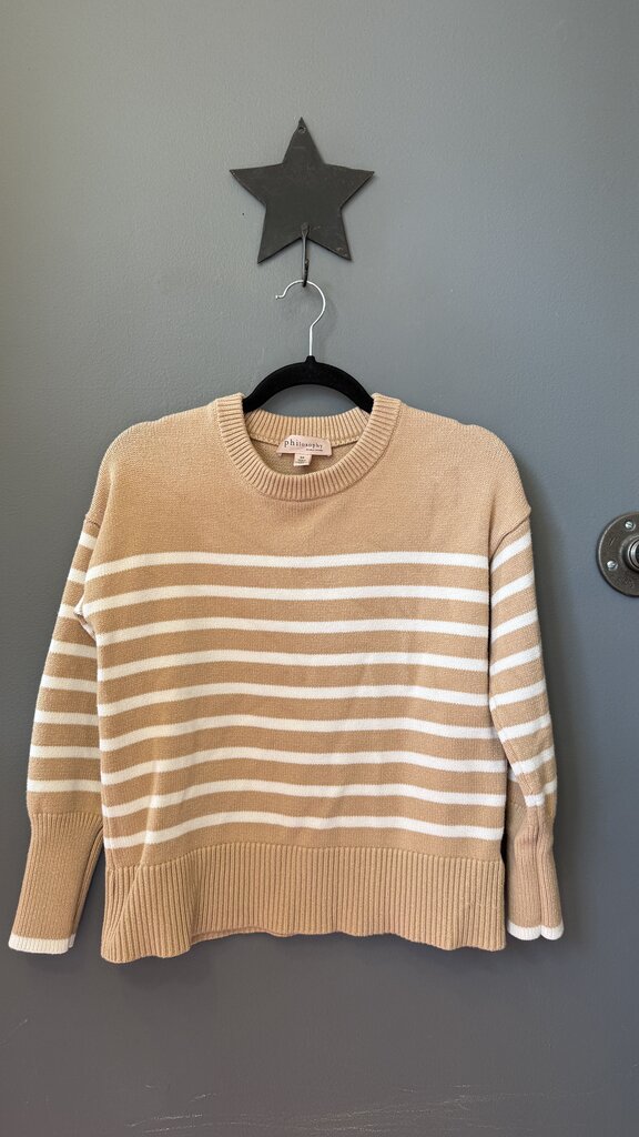 Camel Stripe Sweater