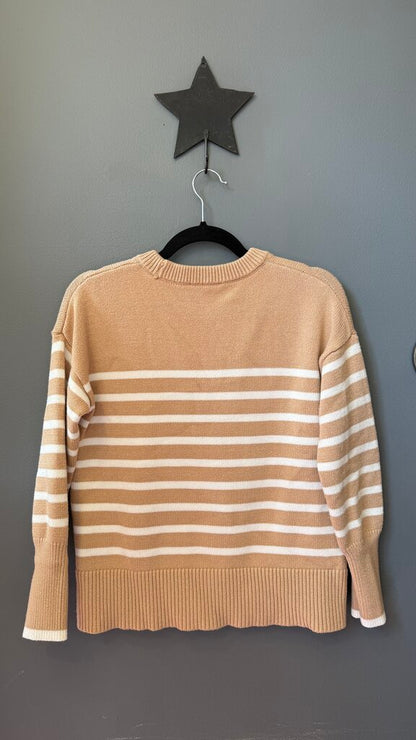 Camel Stripe Sweater