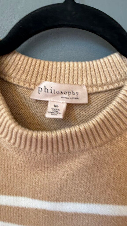 Camel Stripe Sweater