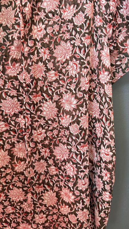 Sheer Floral Blouse
