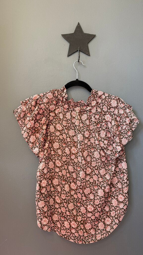 Sheer Floral Blouse