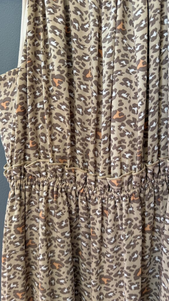 Tiered Leopard Maxi Dress