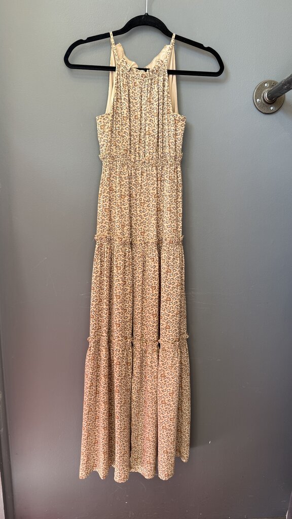 Tiered Leopard Maxi Dress