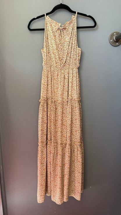 Tiered Leopard Maxi Dress