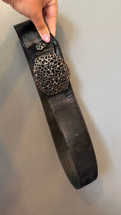 Shimmer Large Buckle Belt
