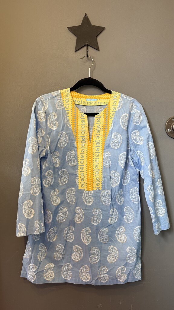 Paisley Cotton Tunic Top