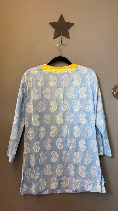 Paisley Cotton Tunic Top