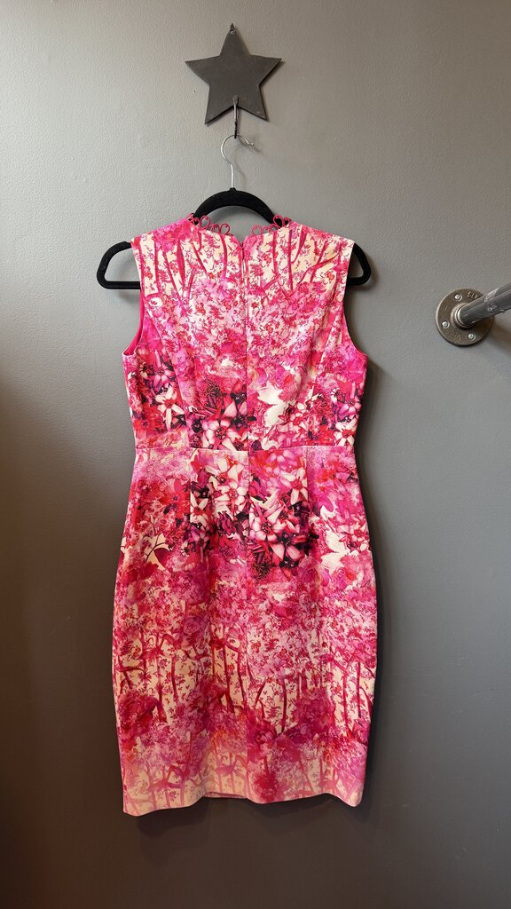 Digital Floral Sheath Dress