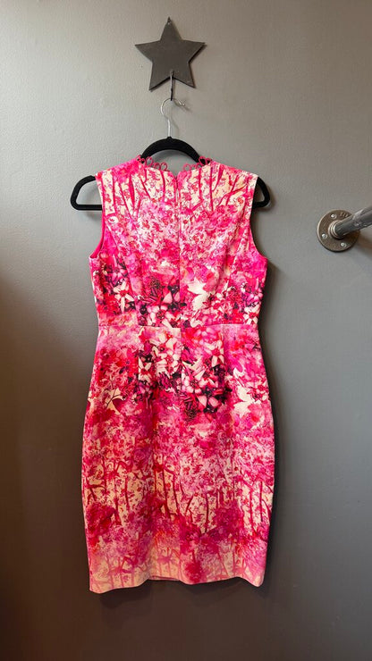 Digital Floral Sheath Dress