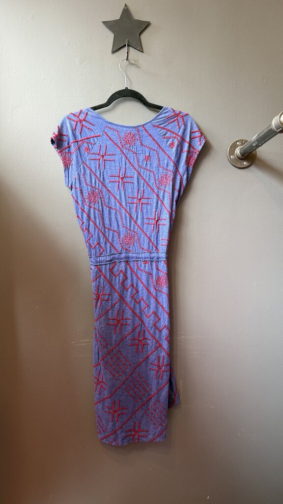 Embroidered Drawstring TShirt Dress