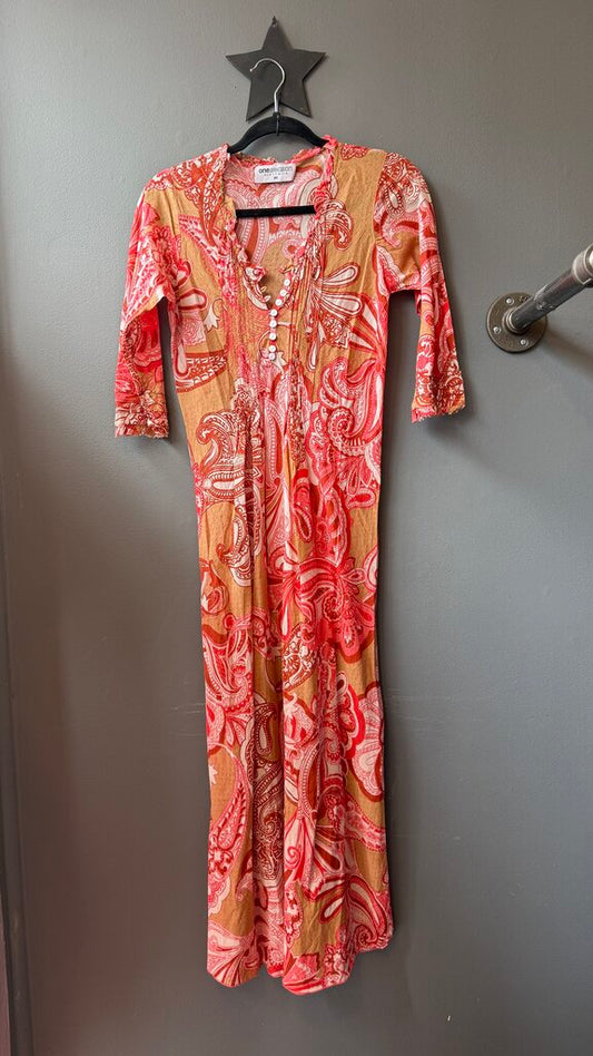 Floral Tissue Maxi Dress