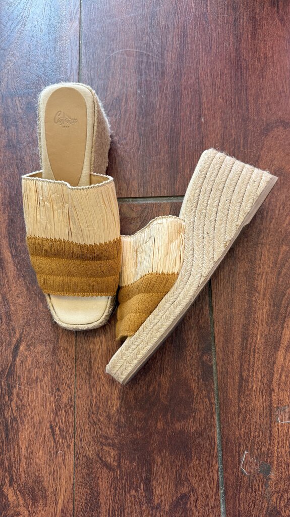Raffia Espadrille Wedges