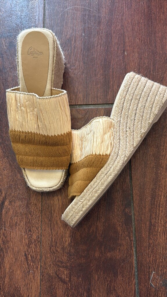 Raffia Espadrille Wedges