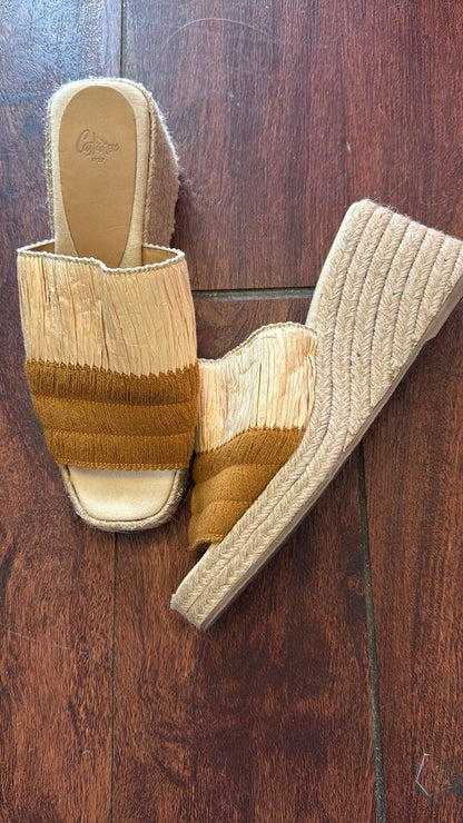 Raffia Espadrille Wedges
