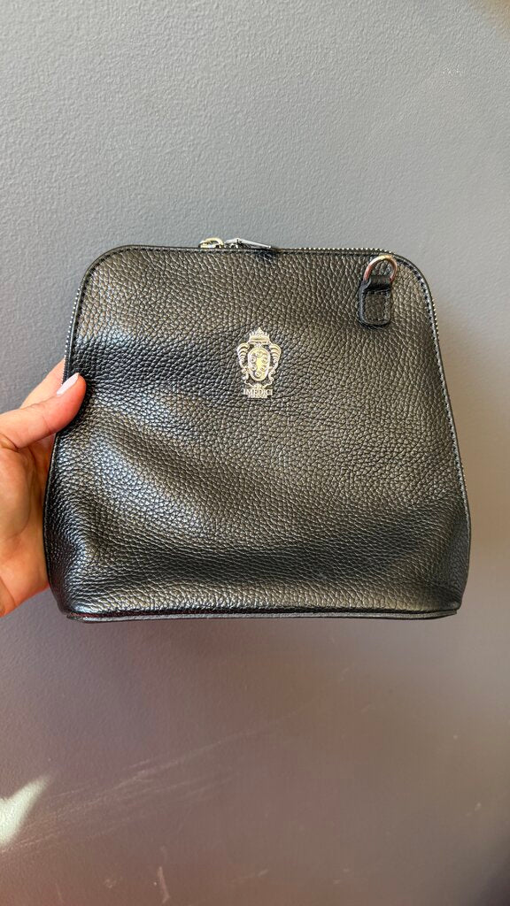 Leather Roundtop Crossbody Bag