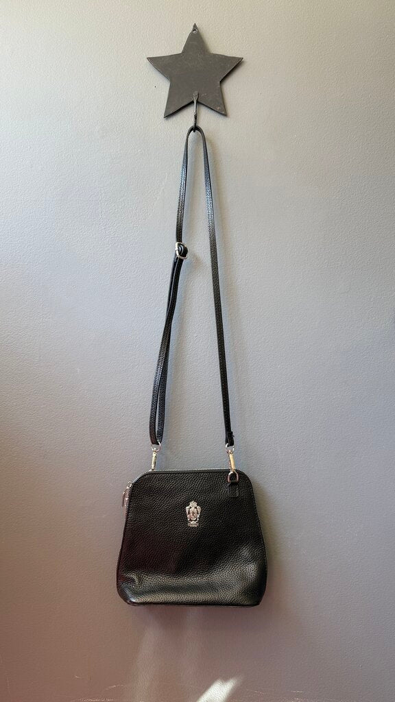 Leather Roundtop Crossbody Bag
