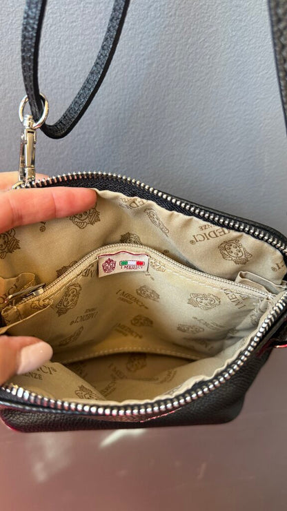 Leather Roundtop Crossbody Bag
