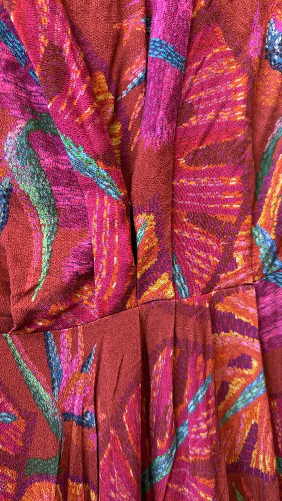 Monstera Deep V Maxi Dress