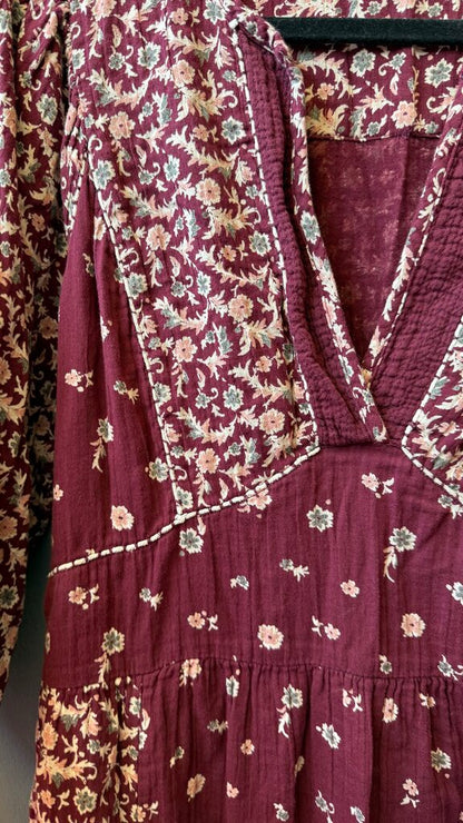 Floral Gauze Midi Dress
