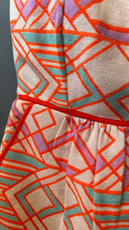 Tapestry Tie Back Dress