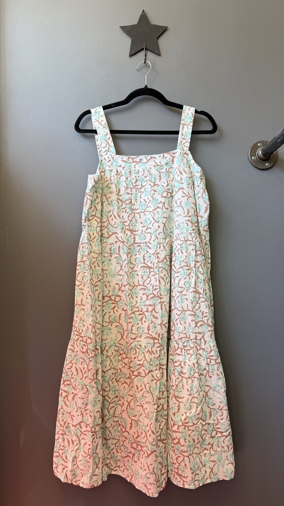 Cotton Tiered Midi Dress