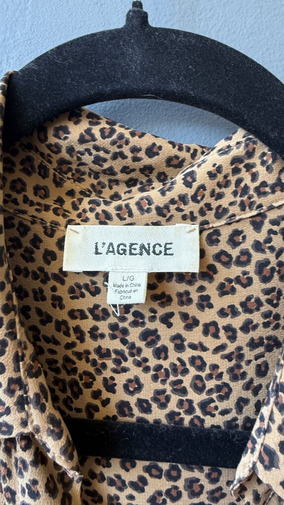 Silk Leopard Shirtdress