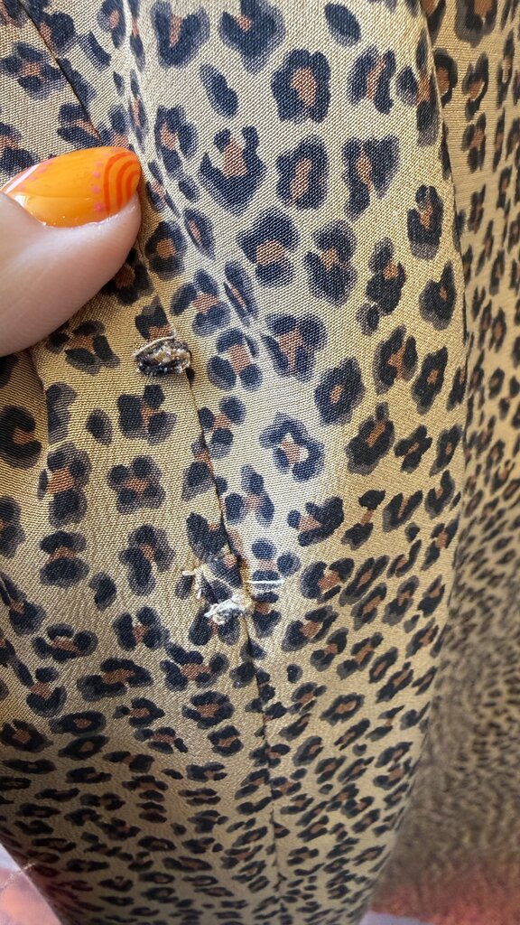 Silk Leopard Shirtdress