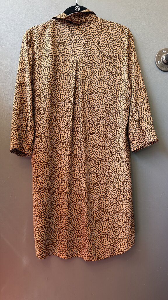 Silk Leopard Shirtdress