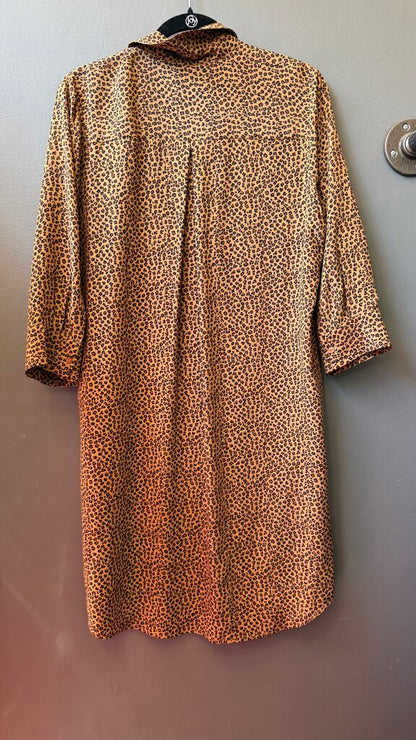 Silk Leopard Shirtdress