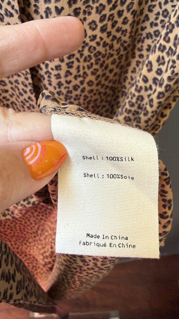 Silk Leopard Shirtdress