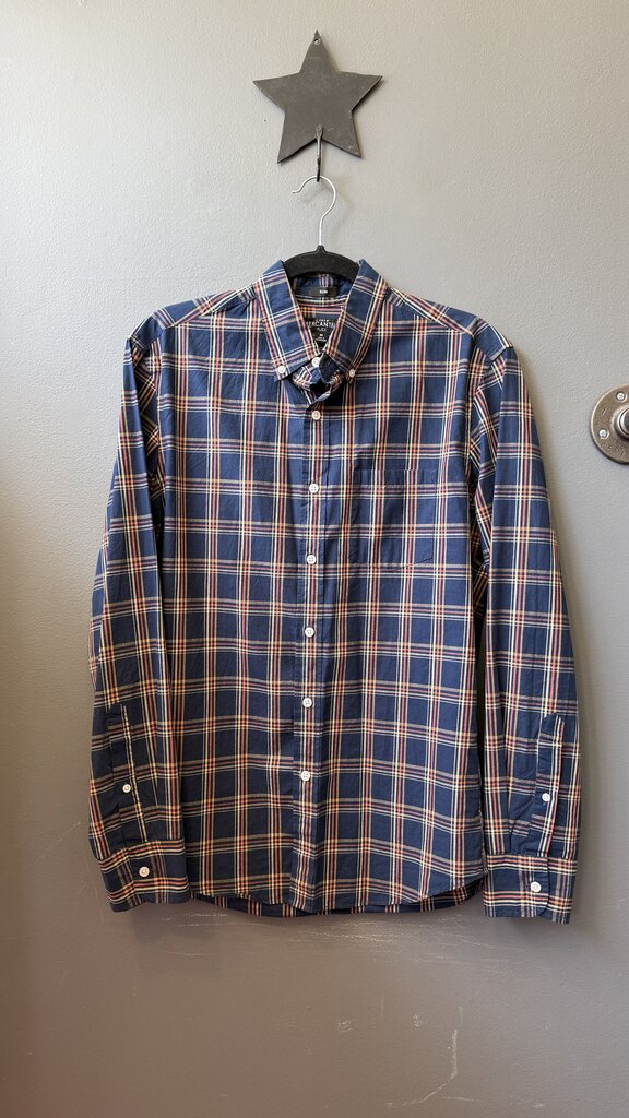 Flex Slim Fit Plaid Button Up Shirt
