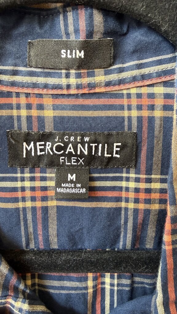 Flex Slim Fit Plaid Button Up Shirt