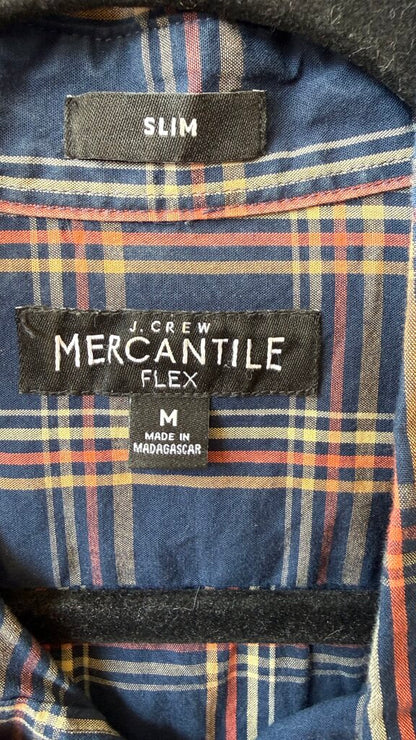 Flex Slim Fit Plaid Button Up Shirt