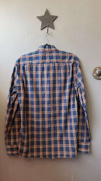 Flex Slim Fit Plaid Button Up Shirt