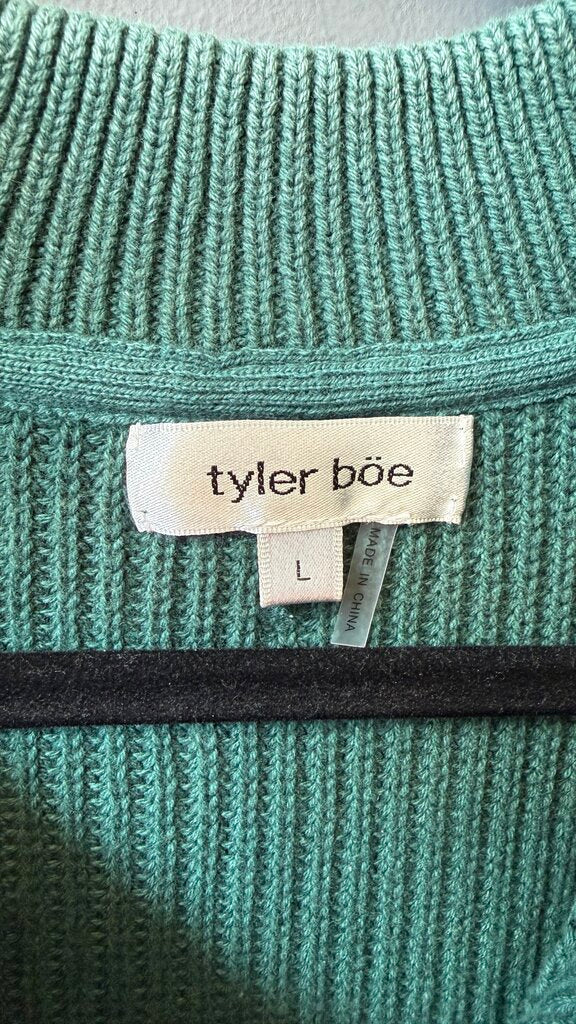 Cotton Ribbed 1/4 Zip Sweater
