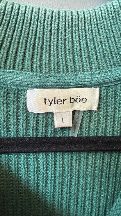 Cotton Ribbed 1/4 Zip Sweater