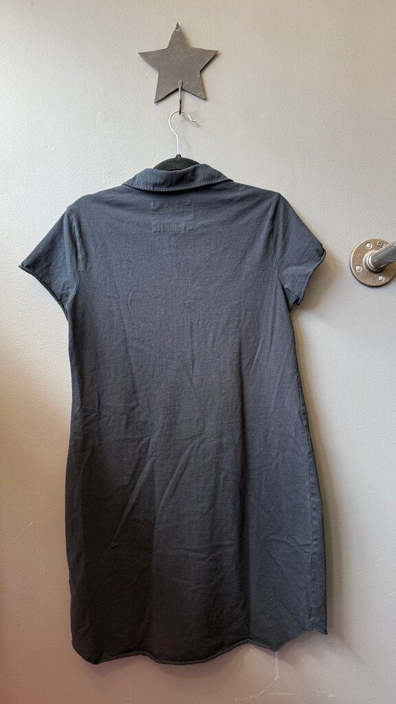 Tee Lab Raw Hem Polo TShirt Dress