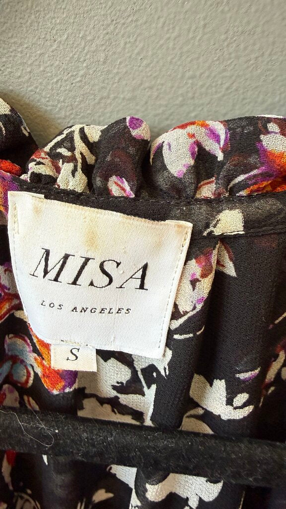 Floral Drawstring Waist Midi Dress