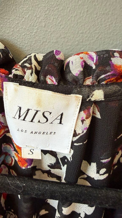 Floral Drawstring Waist Midi Dress