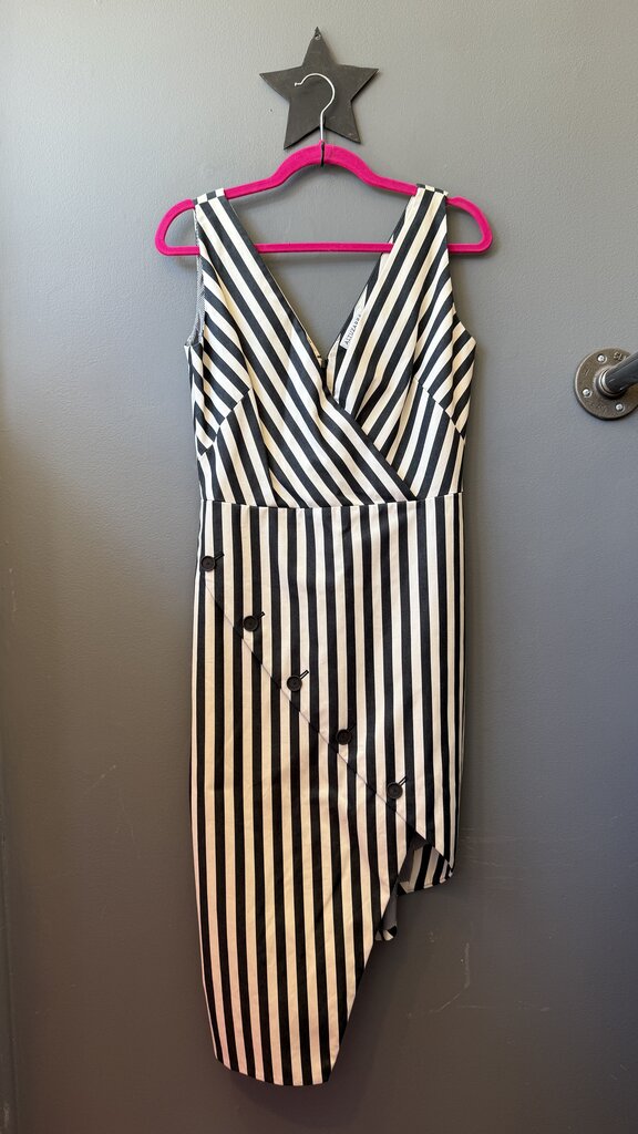 Marceau Striped Asymmetrical Dress