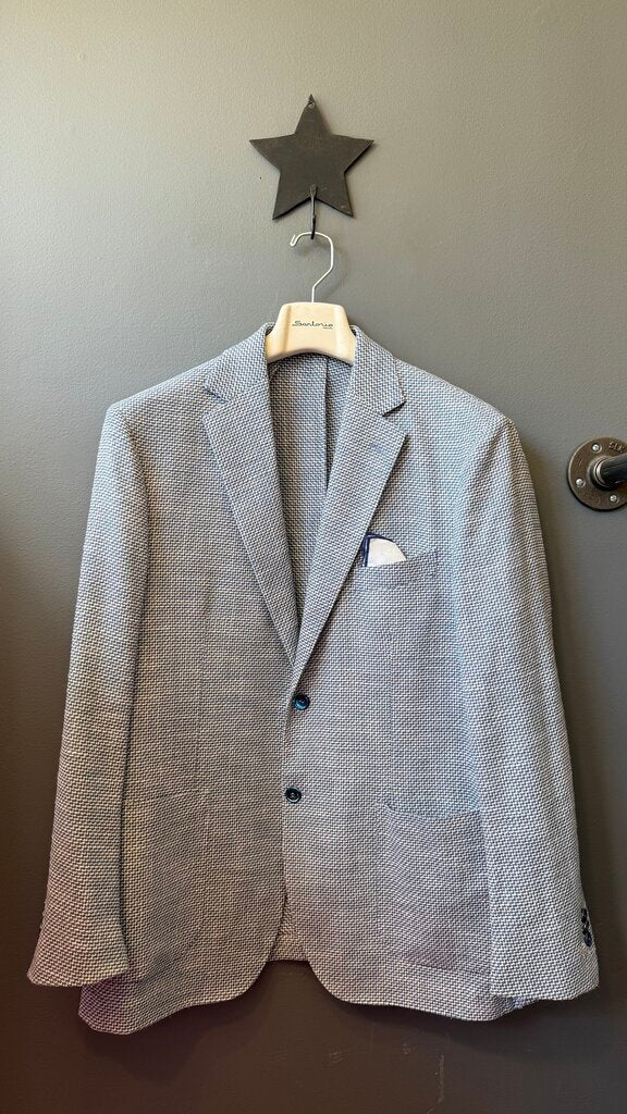 Woven Check Unlined Sport Coat