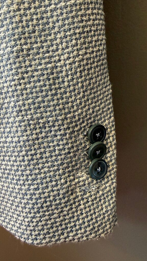 Woven Check Unlined Sport Coat