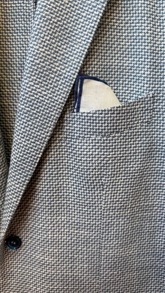Woven Check Unlined Sport Coat