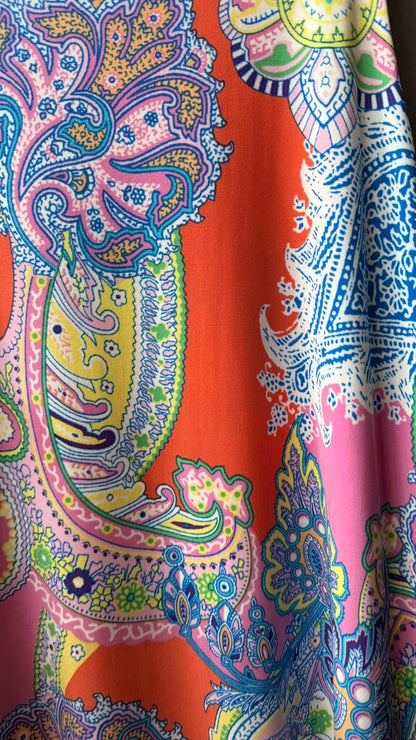 Jersey Paisley Aline Dress
